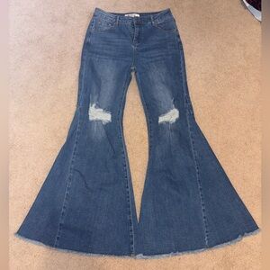 Three Bird Nest Vintage Blue Flare Jeans